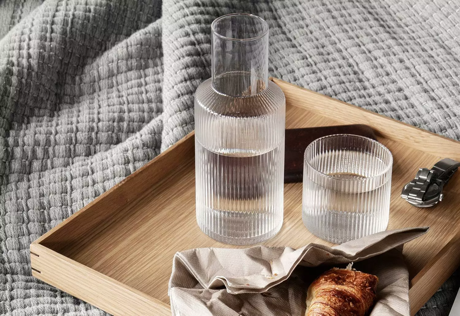 Ferm LIVING Ripple Small Carafe Set, 2018 3 Ferm LIVING Ripple Small Carafe Set, 2018