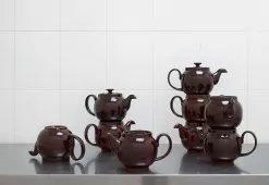 Cauldon Ceramics Re-Engineered Brown Betty -TwentyTwentyOne Shop IanMcIntyre BrownBetty Group Flat LR