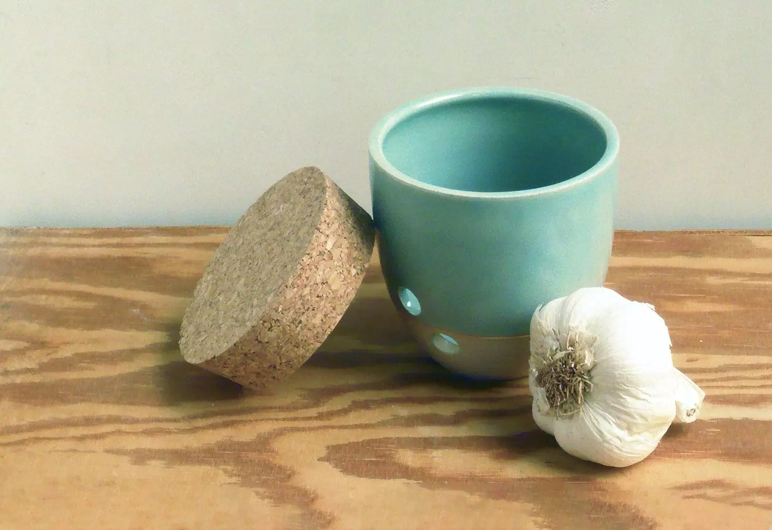 Pat O'Leary Stoneware Garlic Pot, 2017 3 Pat O'Leary Stoneware Garlic Pot, 2017
