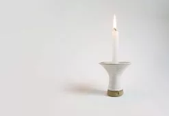 TwentyTwentyOne Shop -TwentyTwentyOne Shop Pat oleay stoneware candlestick 1