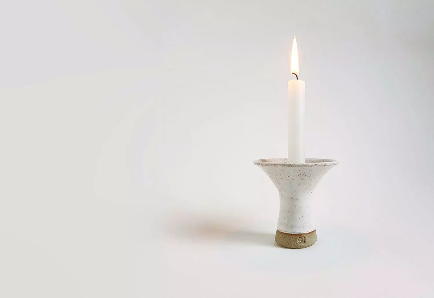 Pat O'Leary Stoneware Candlestick 4 Pat O'Leary Stoneware Candlestick - Image 2