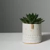 Atelier Stella Mini Oatmeal Pot 2 Atelier Stella Mini Oatmeal Pot -TwentyTwentyOne Shop atelila stella oatmilk white stamped pot 1