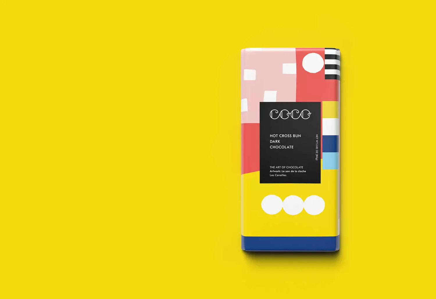 Coco Chocolatier Hot Cross Bun Dark Chocolate 3 Coco Chocolatier Hot Cross Bun Dark Chocolate
