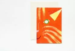 Hadley Paper Goods Cat Mask Card