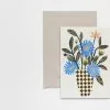 Hadley Paper Goods Checker Vase Card 1 Hadley Paper Goods Checker Vase Card -TwentyTwentyOne Shop hadley paper goods chequer vase 1