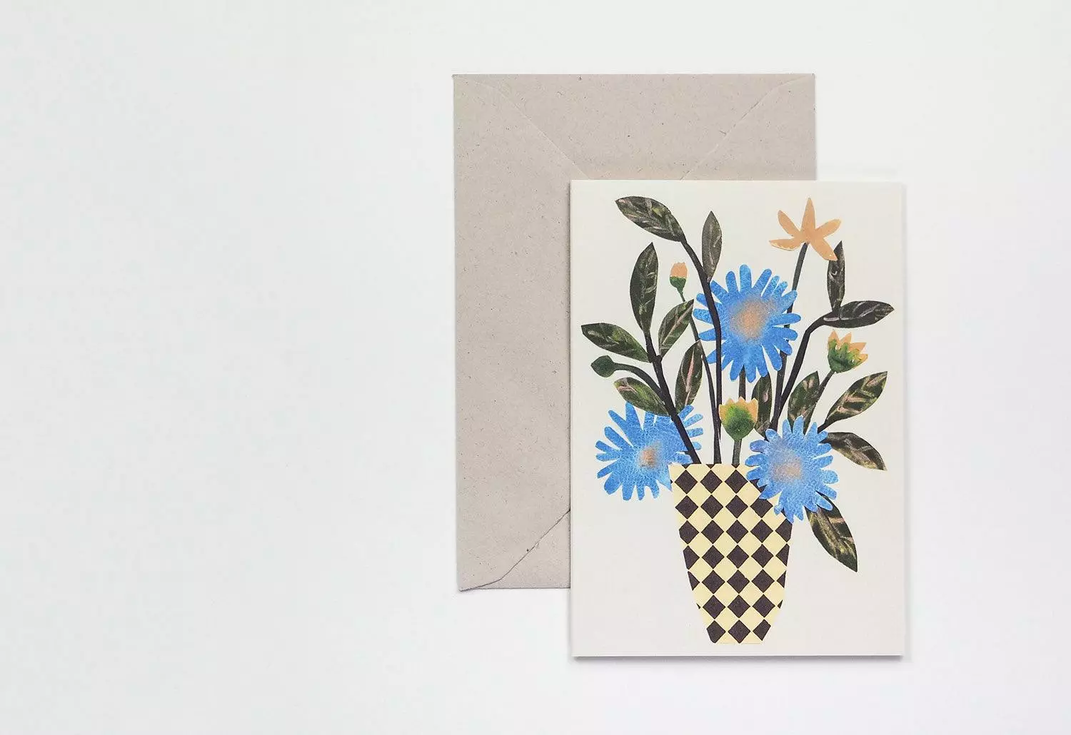 Hadley Paper Goods Checker Vase Card 3 Hadley Paper Goods Checker Vase Card
