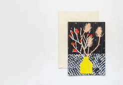 Hadley Paper Goods Winter Vase Card
