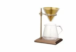 Alternative view of Kinto Slow Coffee Brewer Stand Set, Brass