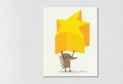 Lisa Jones Superstar Hedgehog Card