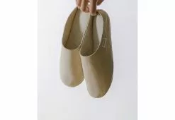 Sasawashi Slippers -TwentyTwentyOne Shop sasawashi moccasin slipper beige 8