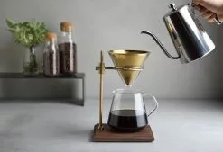 Kinto Slow Coffee Brewer Stand Set, Brass 12 Kinto Slow Coffee Brewer Stand Set, Brass -TwentyTwentyOne Shop scs s02 16aw w 001