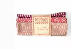 Cambridge Imprint Persephone Tea Towel, Set Of Three