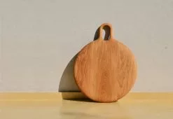 Noyer Round Chopping Board, Oiled Oak