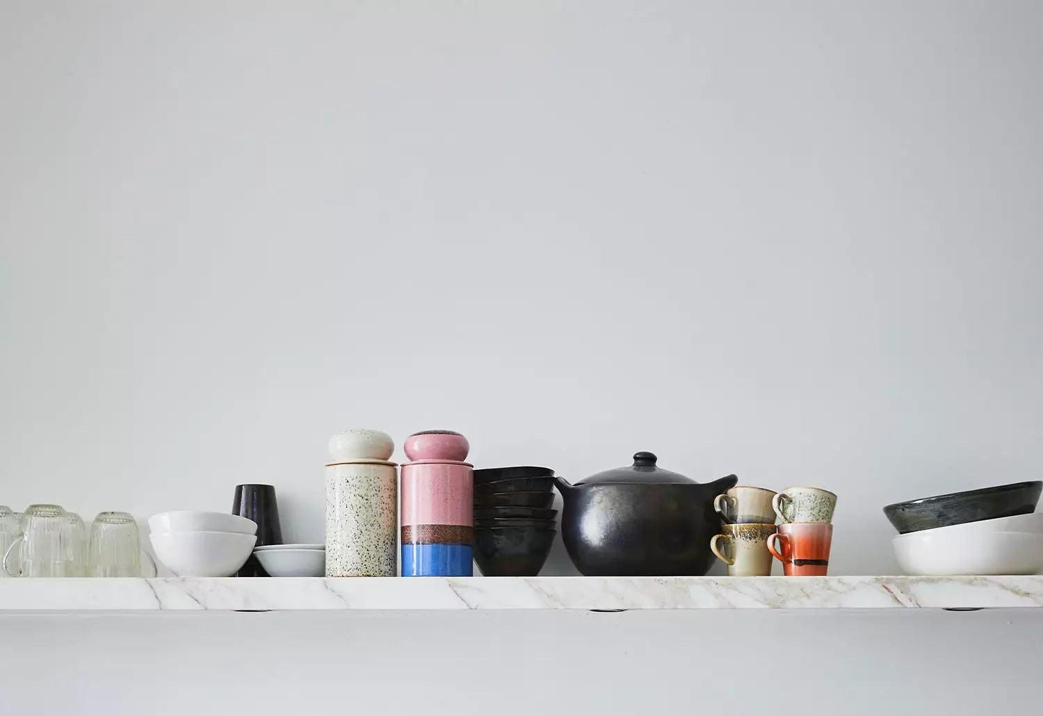 HKliving 70s Ceramic Storage Jar, Reef 5 HKliving 70s Ceramic Storage Jar, Reef - Image 3