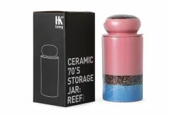 HKliving 70s Ceramic Storage Jar, Reef 8 HKliving 70s Ceramic Storage Jar, Reef -TwentyTwentyOne Shop twentytwentyone hkliving 70s ceramic storage jar reef 2