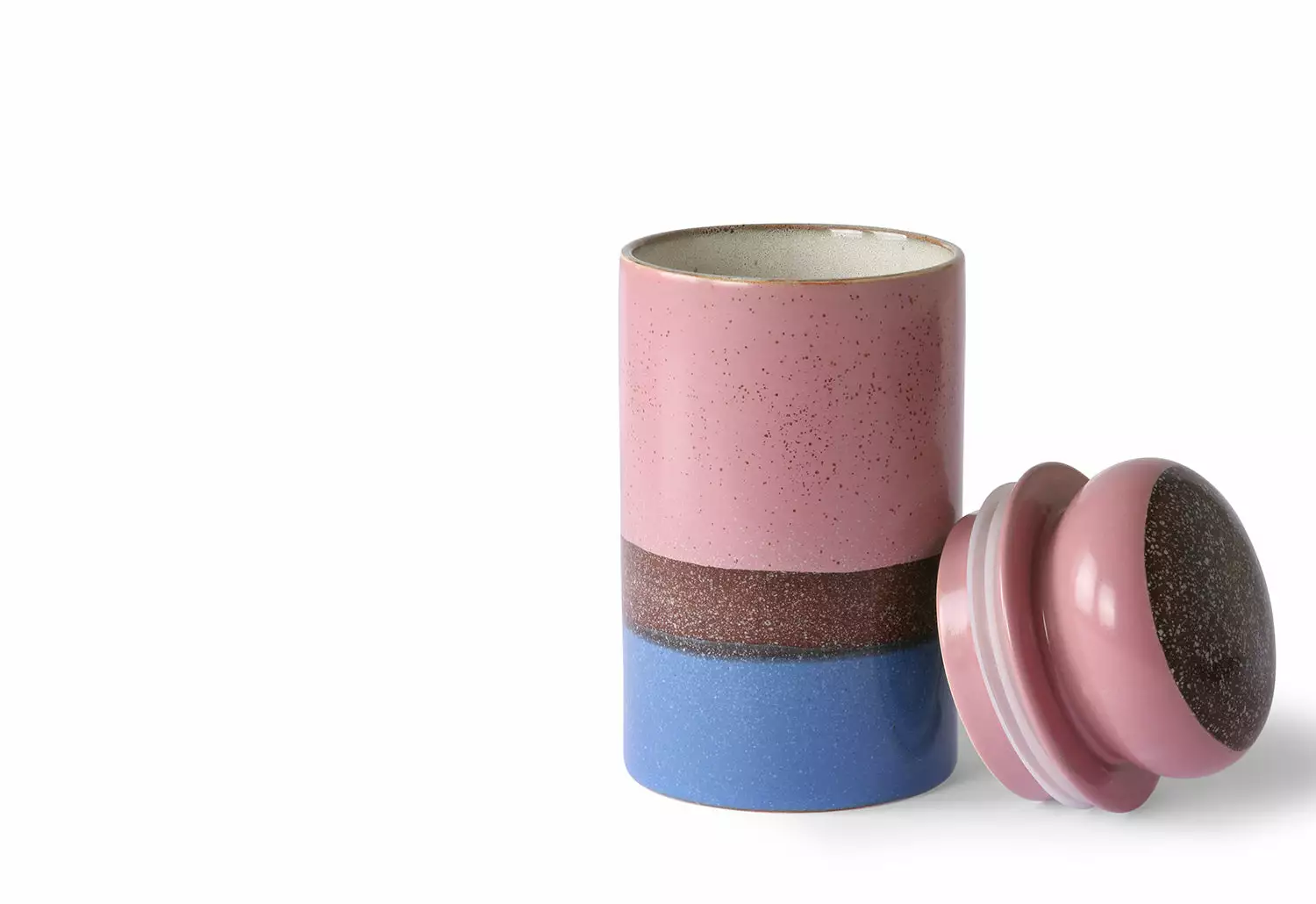 HKliving 70s Ceramic Storage Jar, Reef 6 HKliving 70s Ceramic Storage Jar, Reef - Image 4
