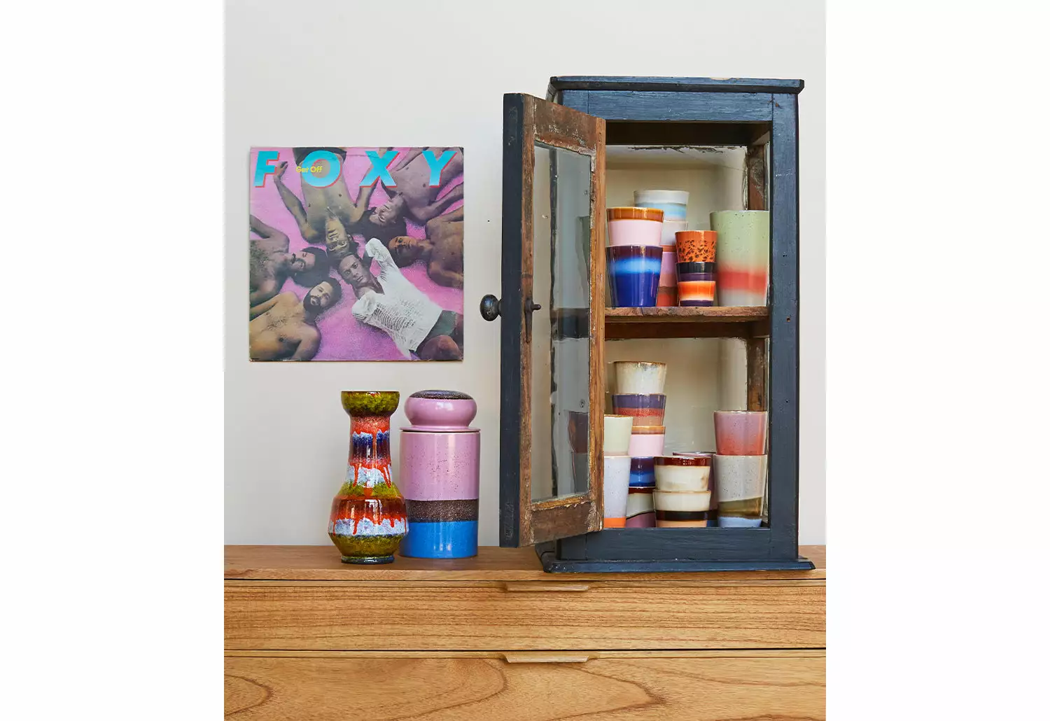 HKliving 70s Ceramic Storage Jar, Reef 7 HKliving 70s Ceramic Storage Jar, Reef - Image 5