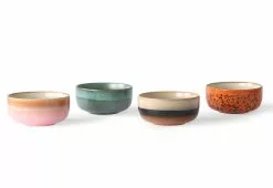 HKliving 70s Dessert Bowls, Set Of 4, Sirius 6 HKliving 70s Dessert Bowls, Set Of 4, Sirius -TwentyTwentyOne Shop twentytwentyone hkliving 70s dessert bowl 1