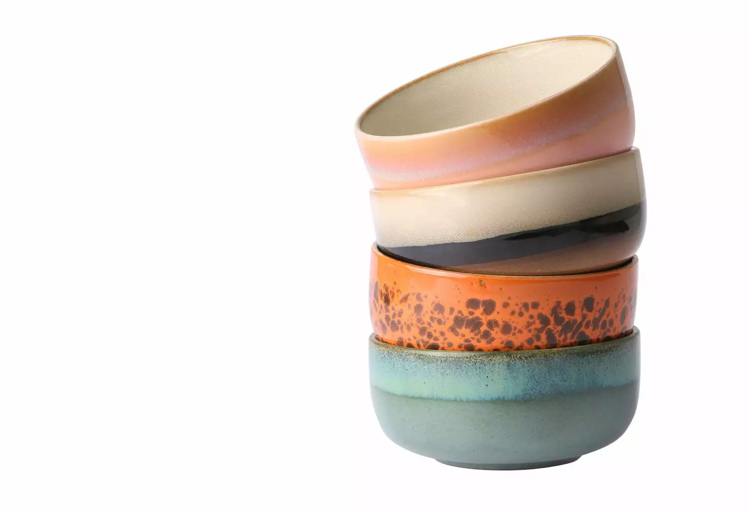 HKliving 70s Dessert Bowls, Set Of 4, Sirius 3 HKliving 70s Dessert Bowls, Set Of 4, Sirius