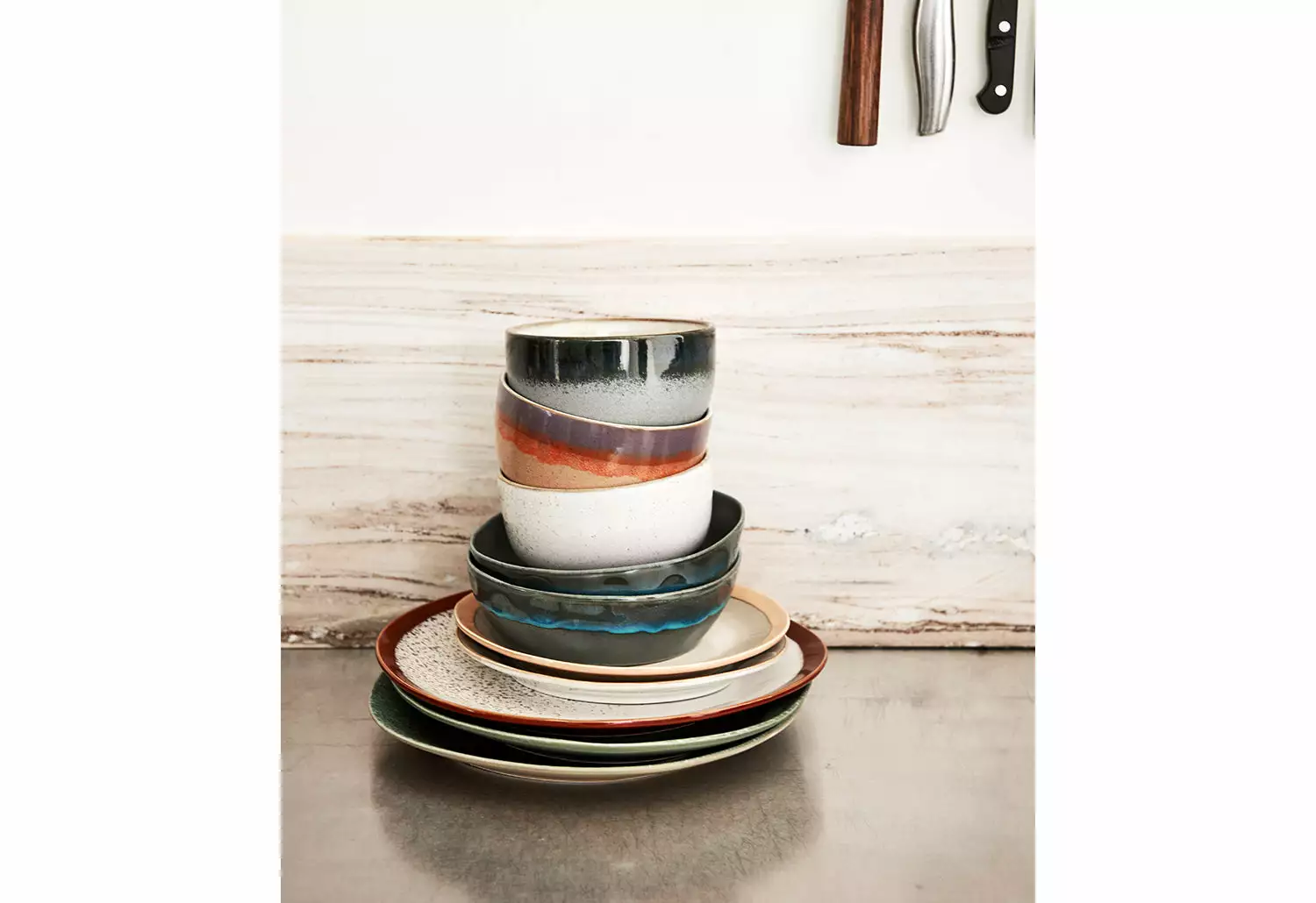 HKliving 70s Dinner Plates, Set Of 2, Mineral 9 HKliving 70s Dinner Plates, Set Of 2, Mineral - Image 7