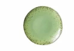 HKliving 70s Dinner Plates, Set Of 2, Kiwi -TwentyTwentyOne Shop twentytwentyone hkliving dinner plates set kiwi 5