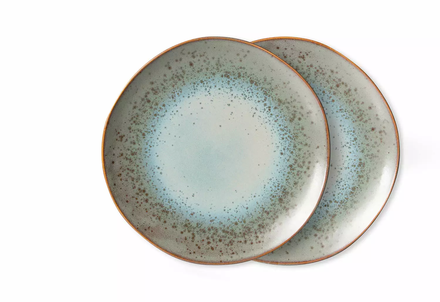HKliving 70s Dinner Plates, Set Of 2, Mineral 3 HKliving 70s Dinner Plates, Set Of 2, Mineral