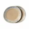 HKliving 70s Side Plates, Set Of 2, Bark -TwentyTwentyOne Shop twentytwentyone hkliving side plates set bark 4