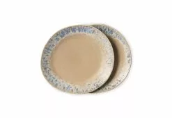 HKliving 70s Side Plates, Set Of 2, Bark