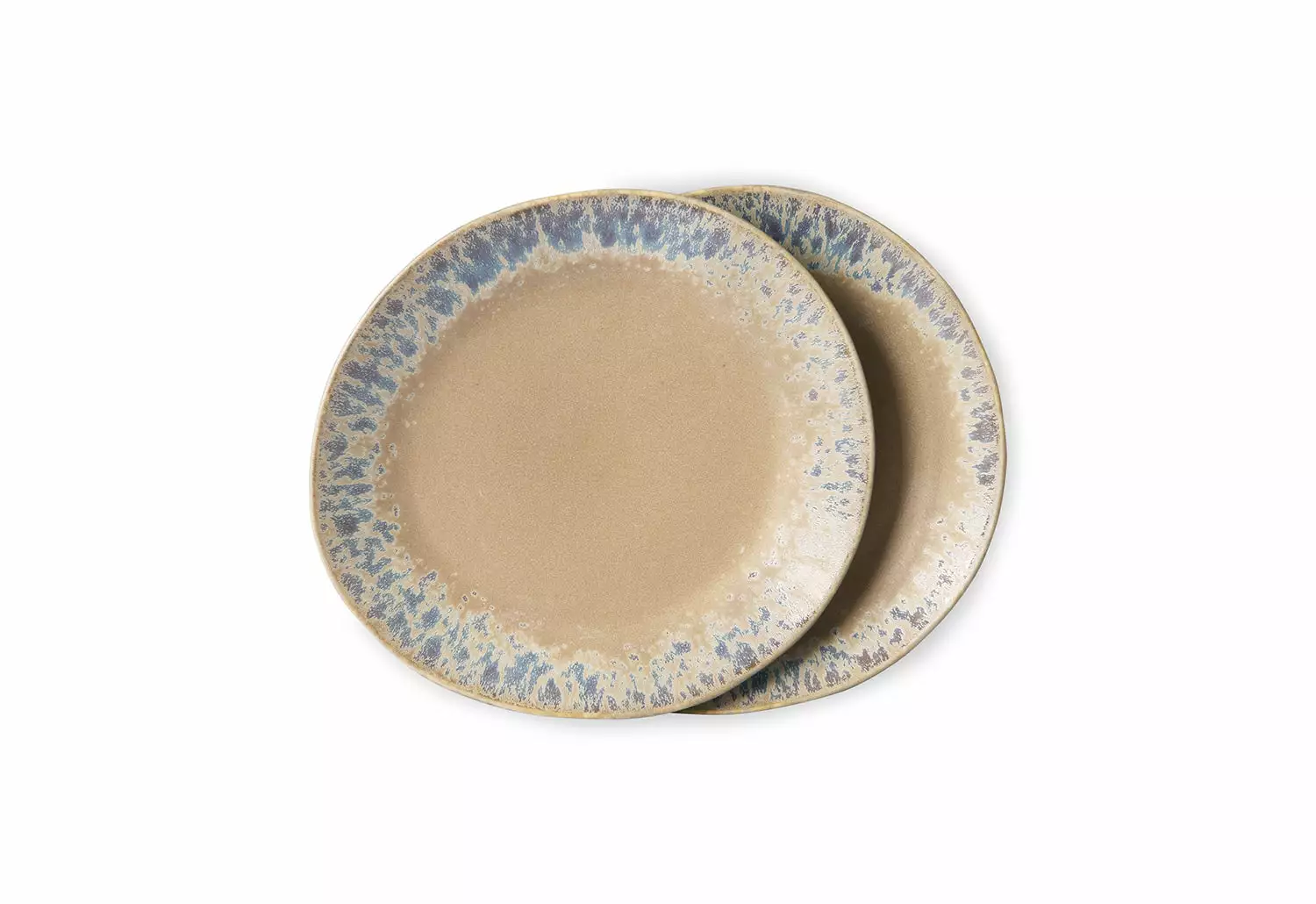 HKliving 70s Side Plates, Set Of 2, Bark 3 HKliving 70s Side Plates, Set Of 2, Bark