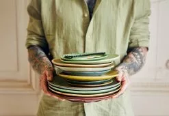 HKliving 70s Side Plates, Set Of 2, Pistachio 21 HKliving 70s Side Plates, Set Of 2, Pistachio -TwentyTwentyOne Shop twentytwentyone hkliving side plates set pistachio 1