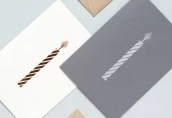 Alternative view of Ola Studio Foil Blocked Copper Candle Card