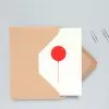 Ola Studio Foil Blocked Red Balloon Card 2 Ola Studio Foil Blocked Red Balloon Card -TwentyTwentyOne Shop twentytwentyone manufacturer ola studio red balloon card 1